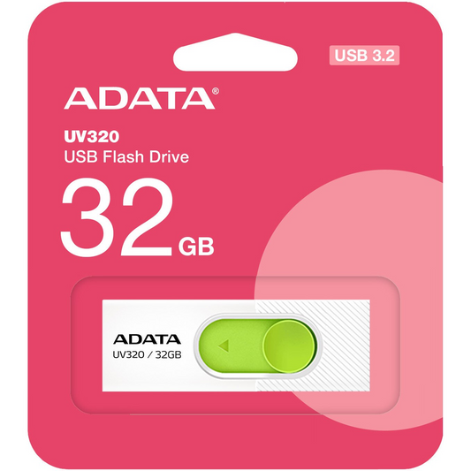 Externe USB-A 3.2 Adata UV320 Geheugen, 32Gb AUV320-32G-RWHGN