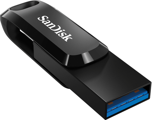 Externe Geheugen USB-A 3.2 / USB-C SanDisk Ultra Dual Go, 512Gb SDDDC3-512G-G46