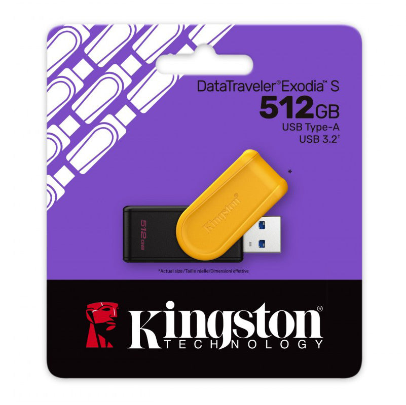 Externe USB-A 3.2 Kingston DT Exodia S geheugen, 512Gb DTXS/512GB