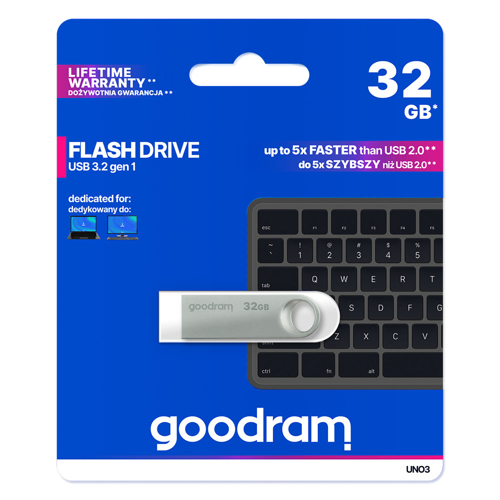 Externer USB-A 3.2 Speicher GoodRam UNO3, 32Gb