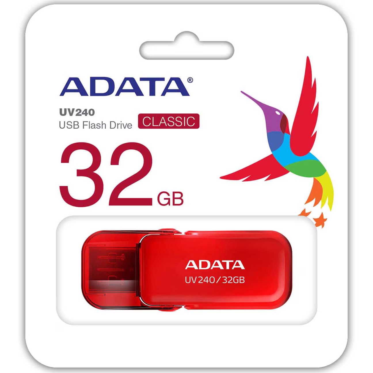 USB-A extern geheugen Adata UV240 UV240, 32Gb AUV240-32G-RRD AUV240-32G-RRD
