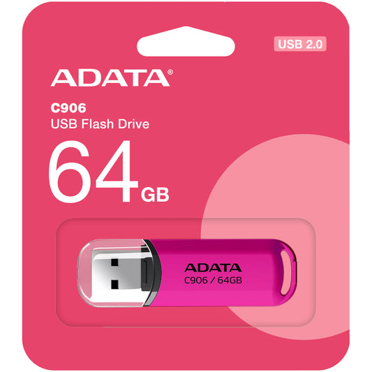 USB-A extern geheugen Adata C906, 64Gb AC906-64G-RPP