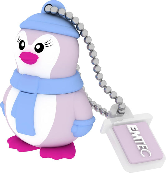 Externe USB-A Geheugen Emtec M336 Miss Penguin, 16Gb ECMMD16GM336