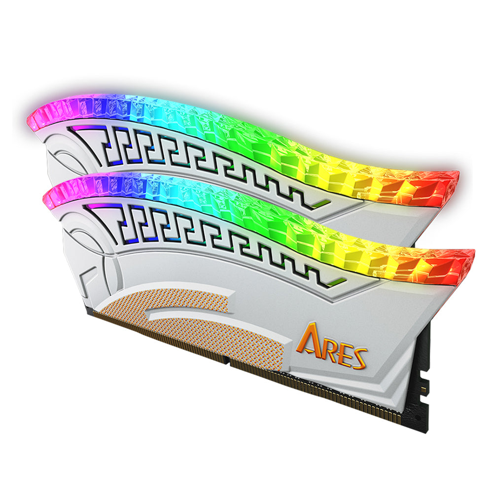 Dato Ares Armor RAM-Speicher, DDR4, RGB, 2 x 8GB, 3600Mhz, CL18, Weiß AMRGB8GX216G36W