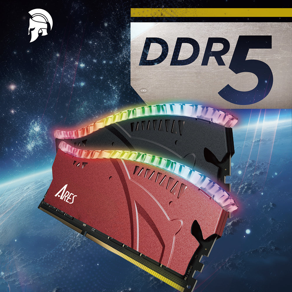 RAM-geheugen Dato Ares Armor Lite, DDR5, RGB, 32GB, 6000Mhz, Grijs ARB32G5G60