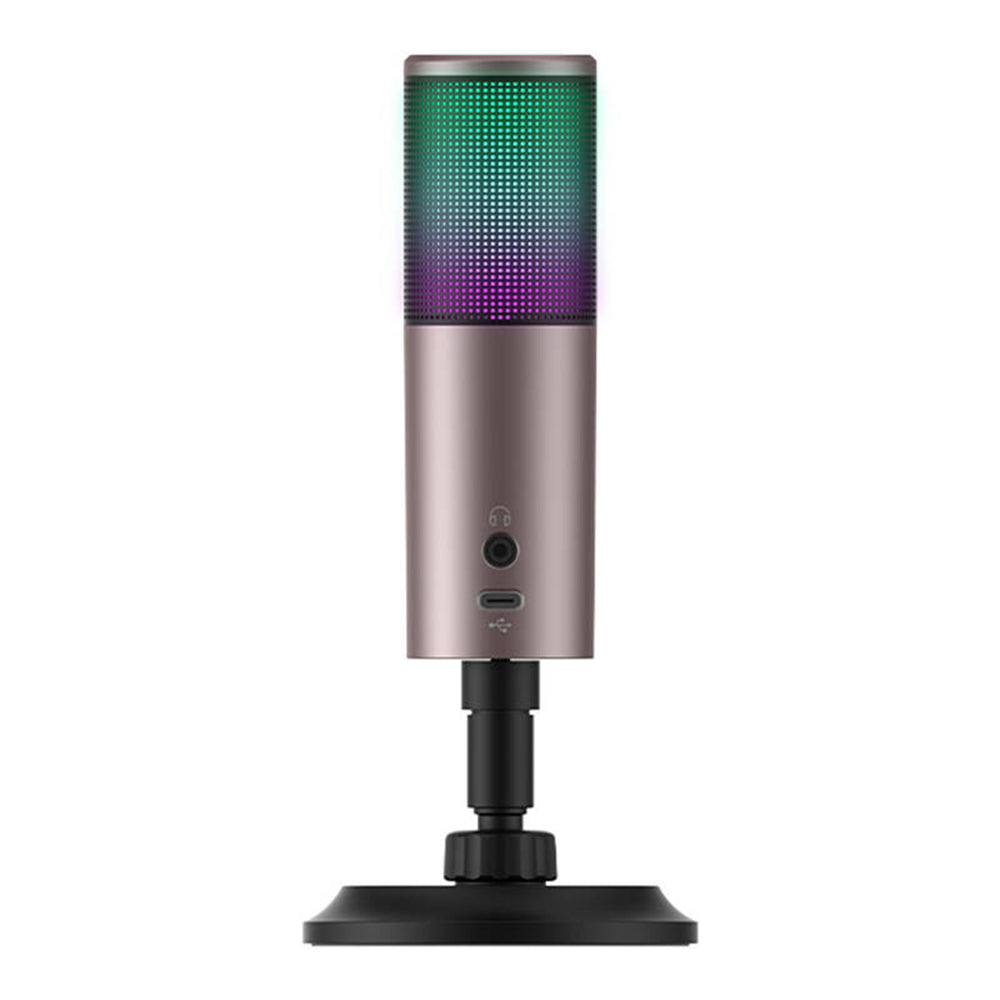 Microphone HAVIT GK61, RGB, USB-C, Gris