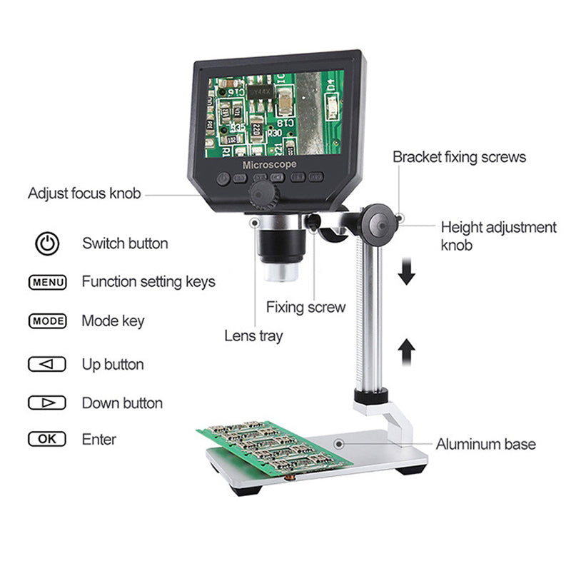 Microscope OEM, 600X, numérique