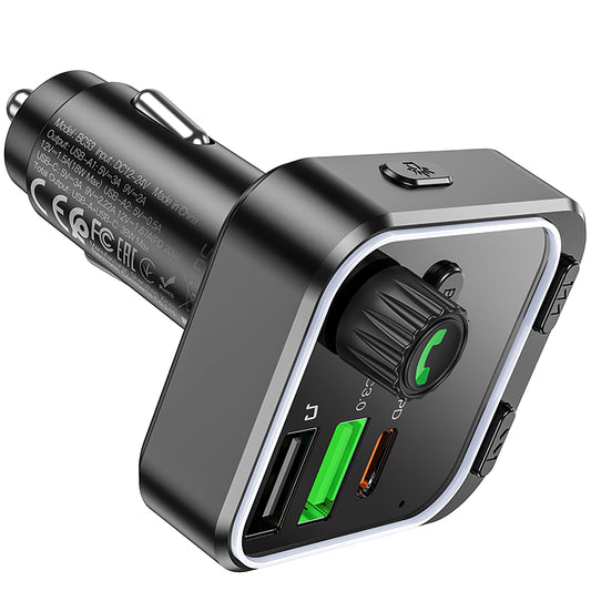 Bluetooth FM-modulator BC53 Highway, 2 x USB-A - 1 x USB-C