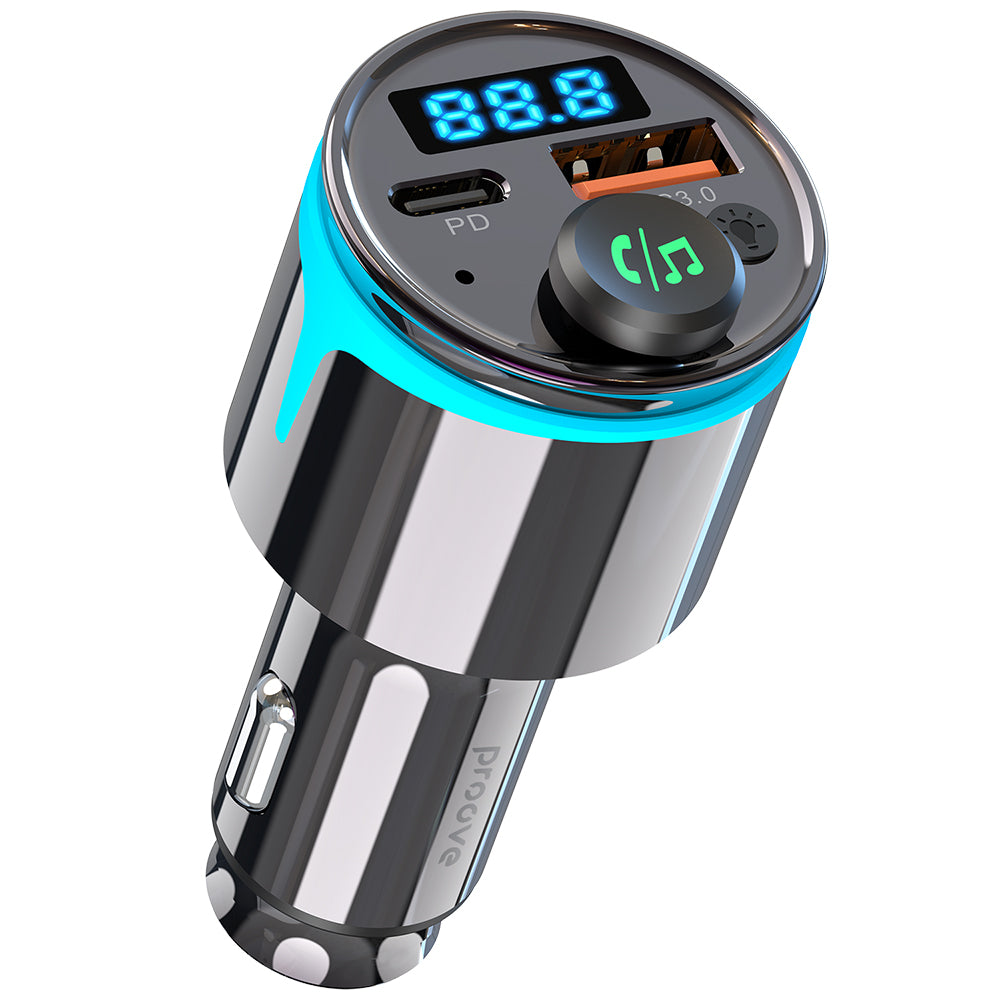 Proove Bluetooth FM Modulator, 1 x USB-A - 1 x USB-C FMNX30110001