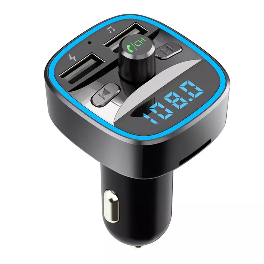 Modulateur FM Bluetooth Techsuit JamLink, 2 x USB-A - 1 x microSD