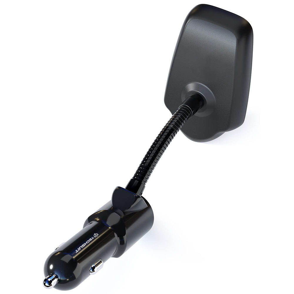 FM Bluetooth Modulator Techsuit MFM4, 1 x USB-A - 1 x 3.5mm - 1 x microSD, Zwart