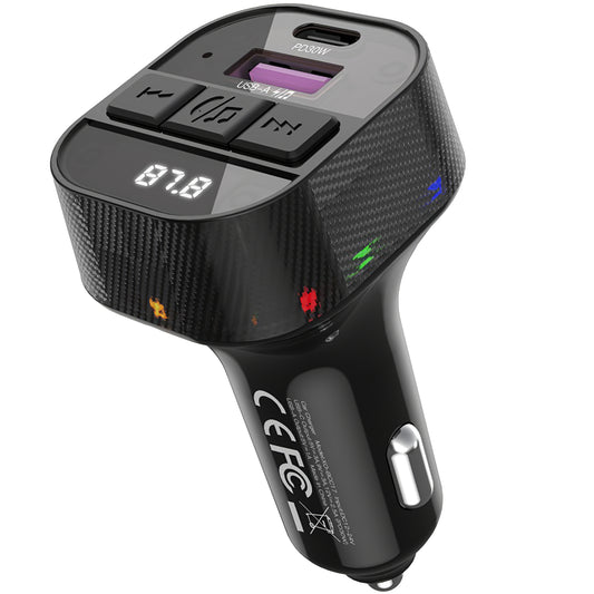 Bluetooth FM-modulator XO Design BCC17-2, 1 x USB-A - 1 x USB-C