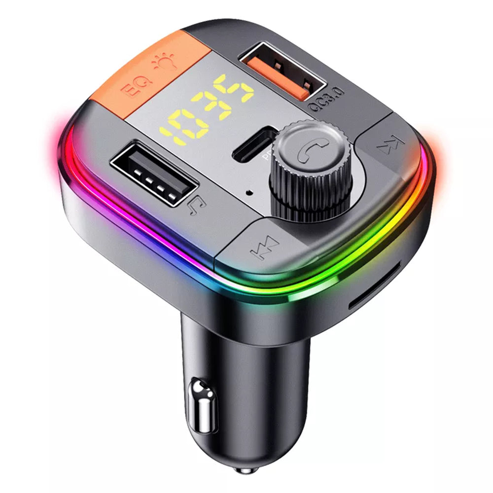 FM Bluetooth-modulator Yesido Y45, 2 x USB-A - 1 x USB-C - 1 x microSD