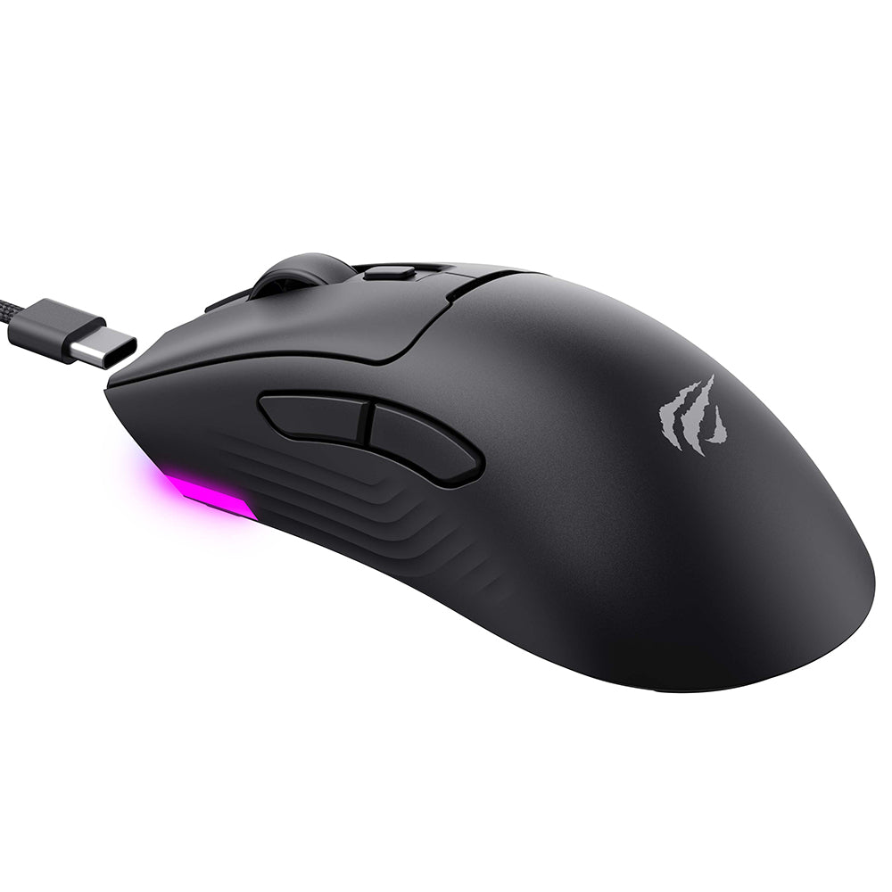 Draadloze Gaming Muis HAVIT MS966WB, 800DPI - 10000DPI, BT / Wi-Fi / Bedraad, Zwart