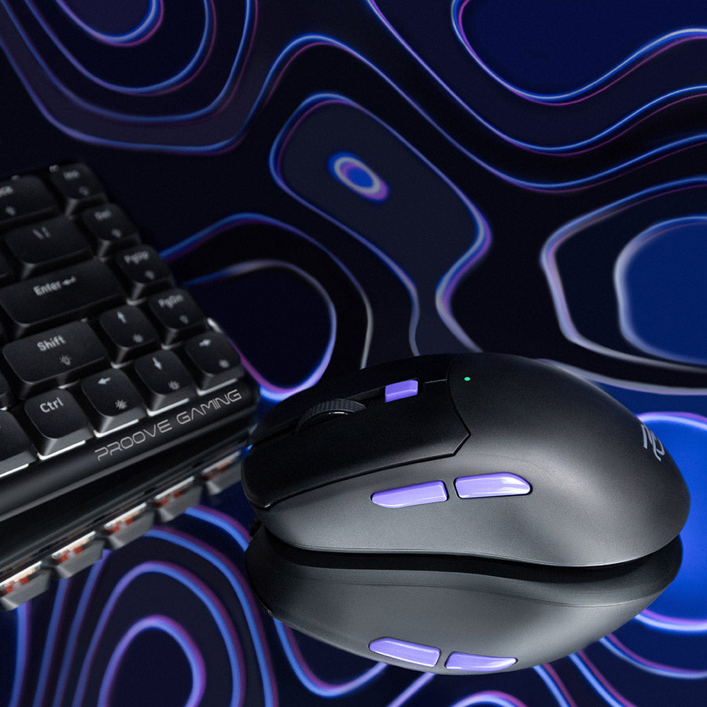 Draadloze Gaming Muis Proove Everon, 800DPI - 10000DPI, Wit WMEV00022002