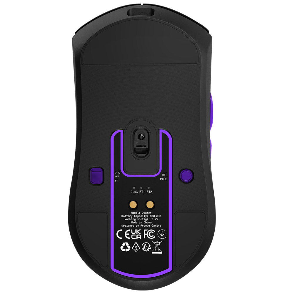 Draadloze Gaming Muis Proove Jester, 800DPI - 26000DPI, OLED-display, Zwart WMJS00022001