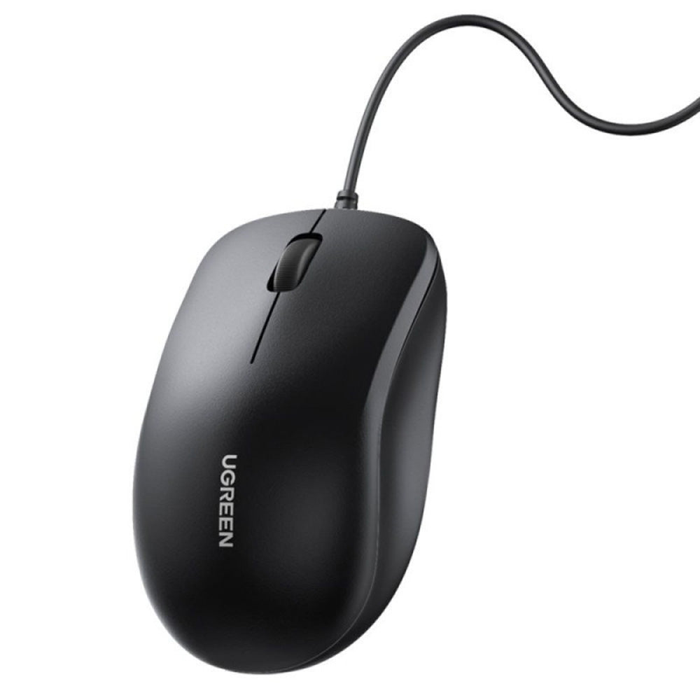 Bedrade USB-muis UGREEN MU007, 1200DPI, 1.5m, Zwart