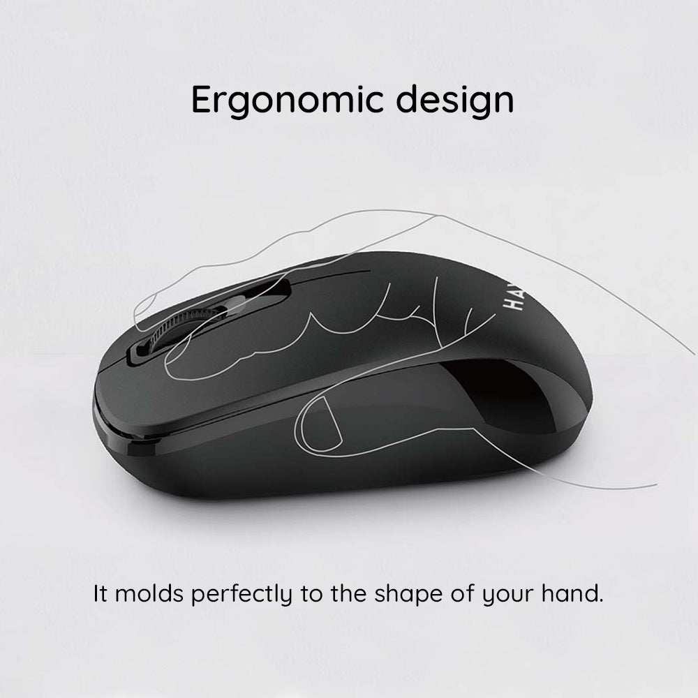 Souris sans fil HAVIT MS626GT, 1200DPI, Noir Gris