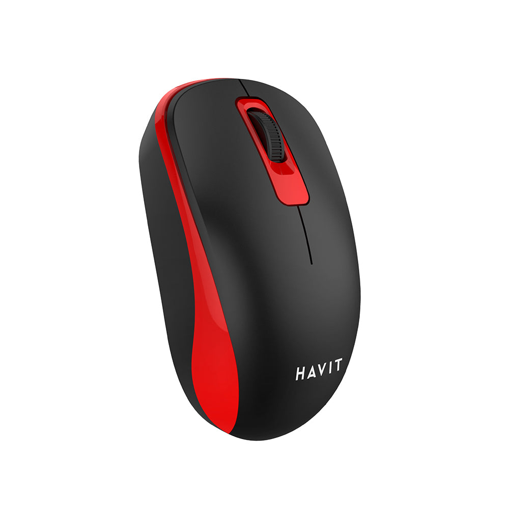 Draadloze Muis HAVIT MS626GT, 1200DPI, Zwart Rood