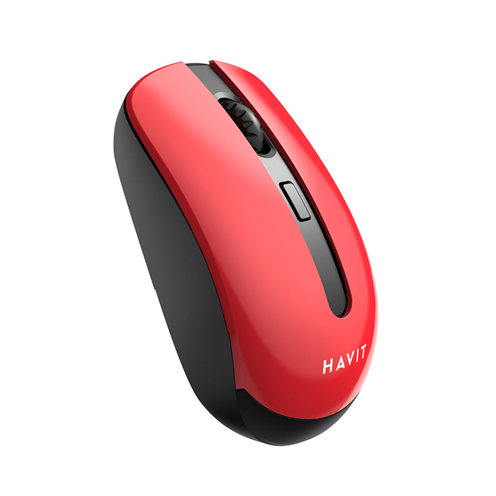 Draadloze Muis HAVIT MS989GT, 800DPI - 1600DPI, Zwart Rood