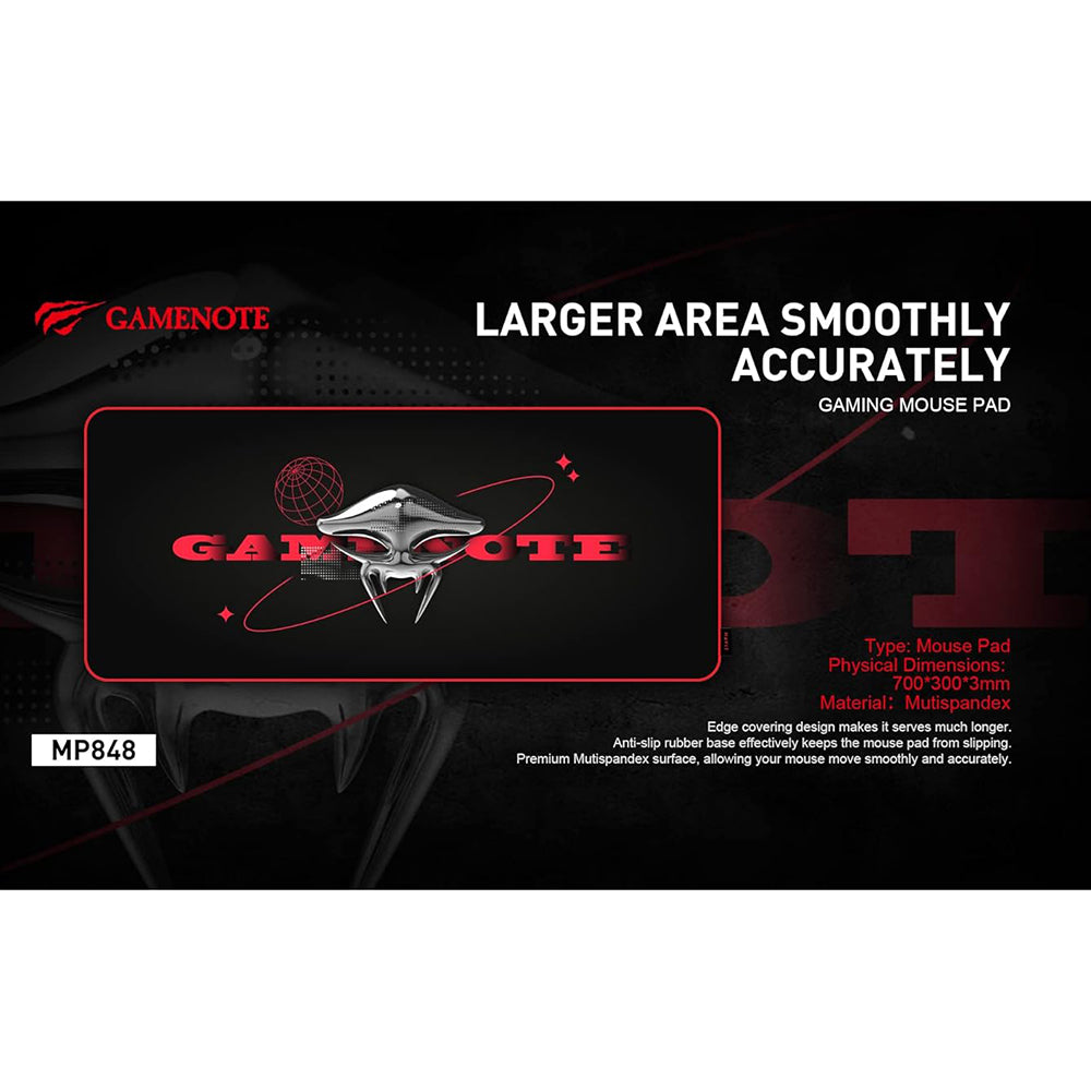 MousePad Gaming HAVIT MP848, 700mm x 300mm x 3mm, Zwart