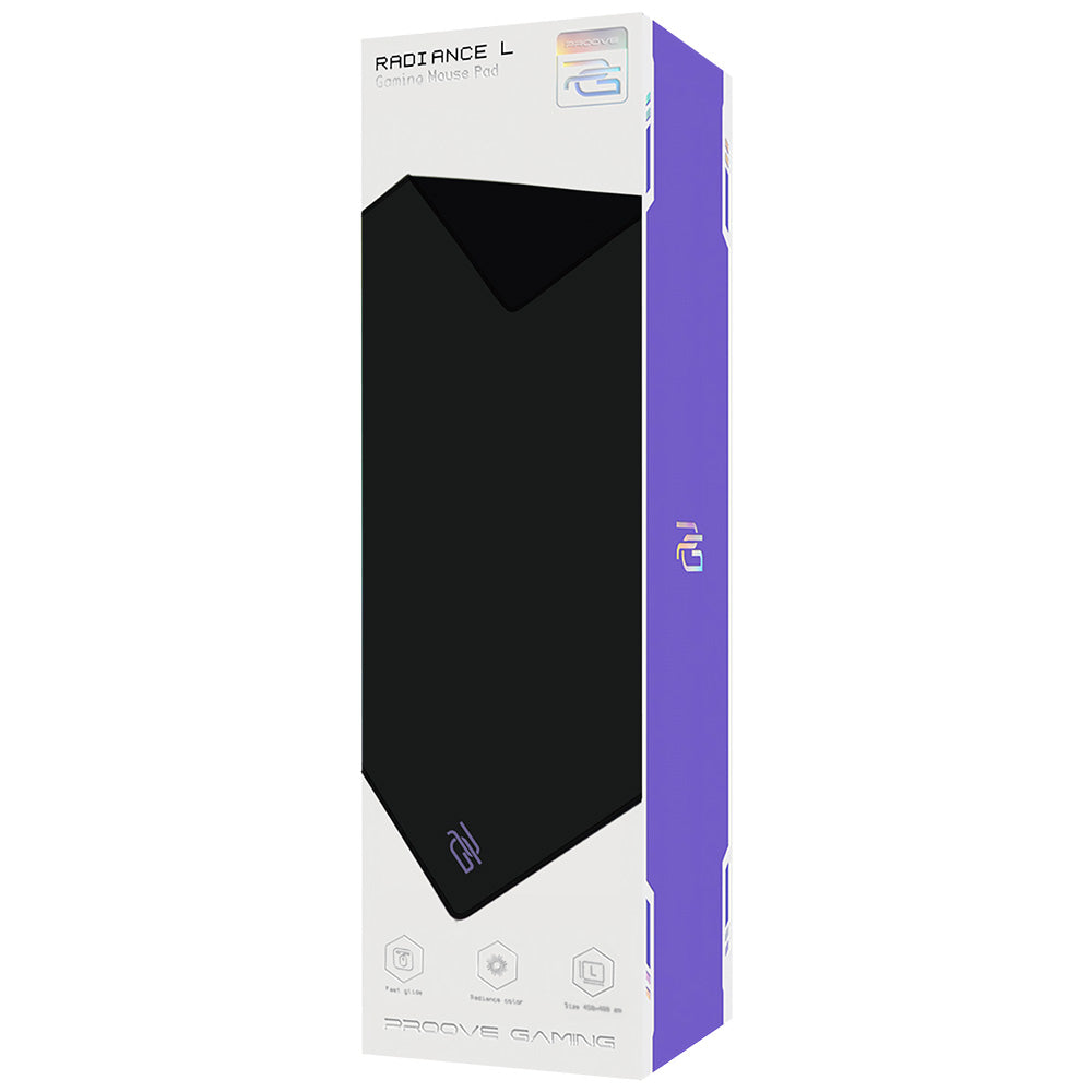MousePad Proove Radiance, 450mm x 400mm x 3mm, Noir MPRD00200001