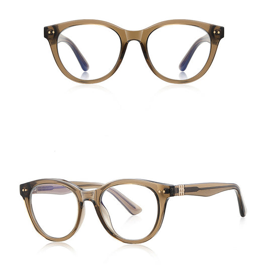 Lunettes d'ordinateur pour hommes Techsuit 2231, Anti-Lumière Bleue, Marron Clair