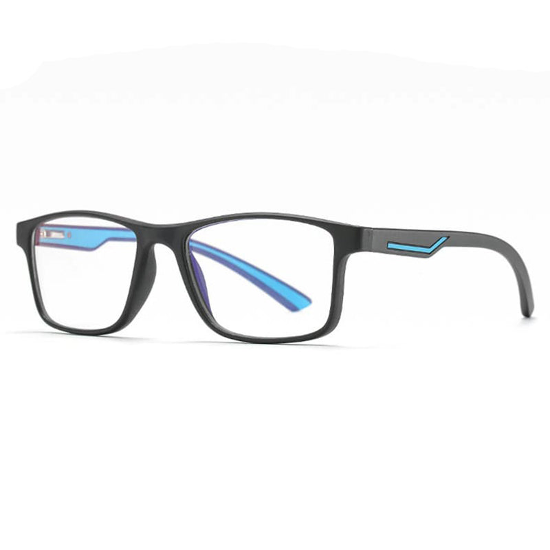 Techsuit F2388 Heren Computerbril, Anti-Blauw Licht, Zwart Blauw