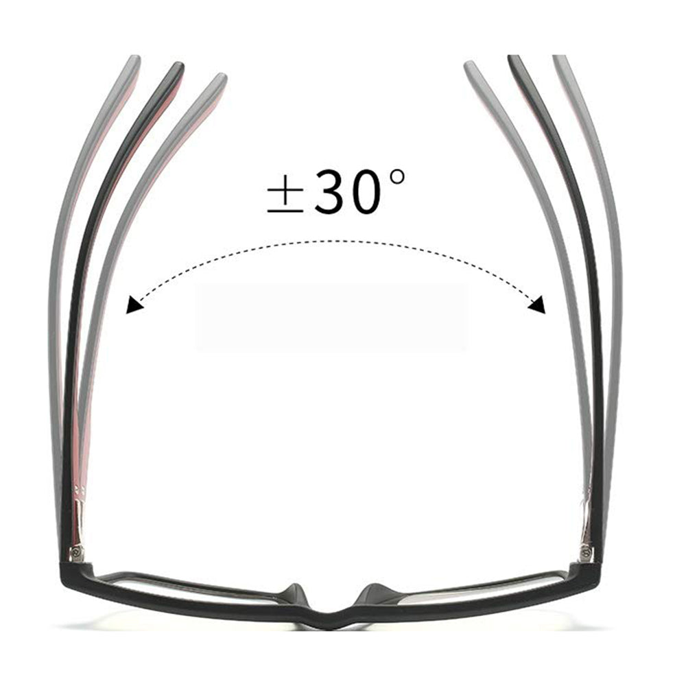 Techsuit Herren Computerbrille F2388, Anti-Blaues Licht, Schwarz Grün