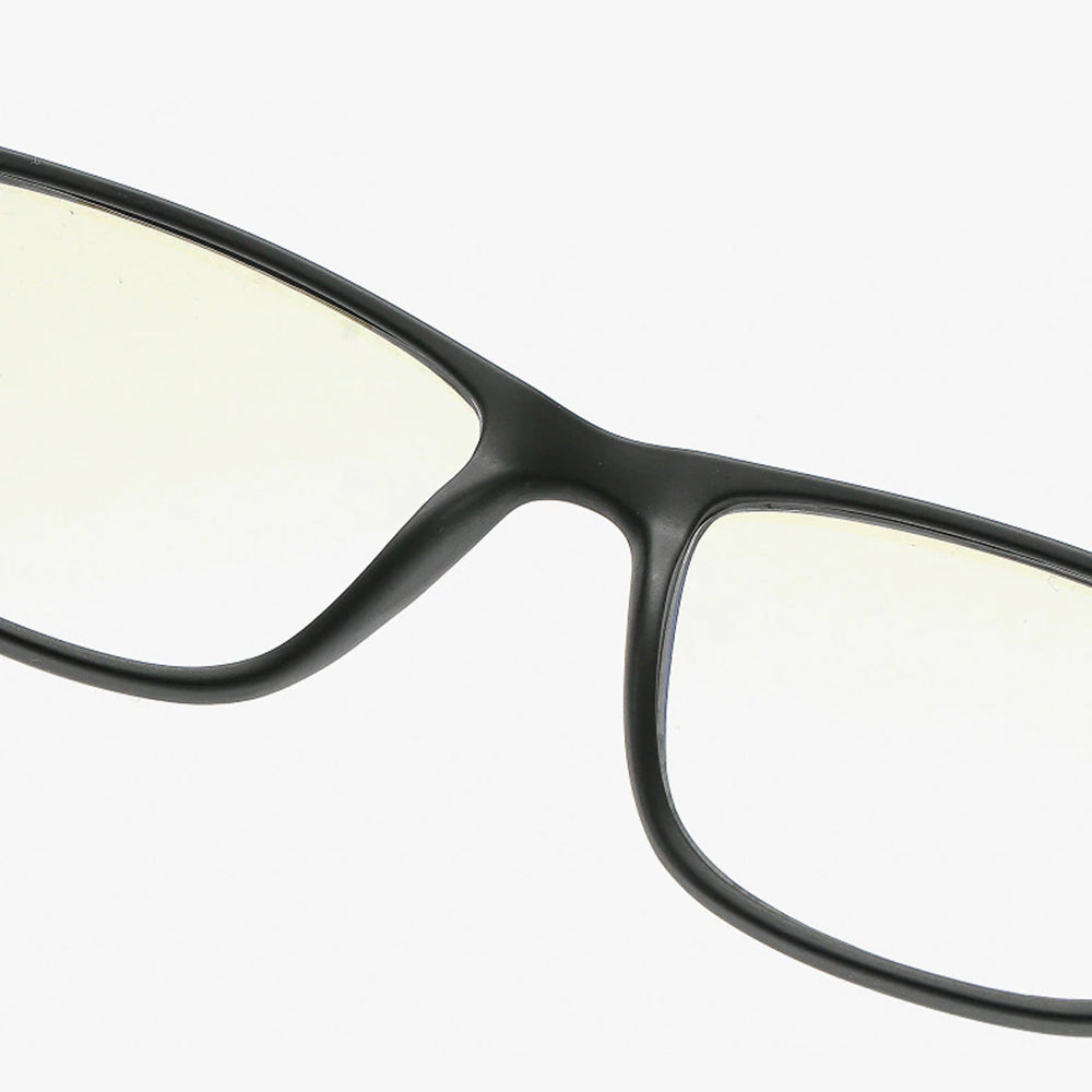 Techsuit Herren Computerbrille F2388, Anti-Blaues Licht, Schwarz Grün