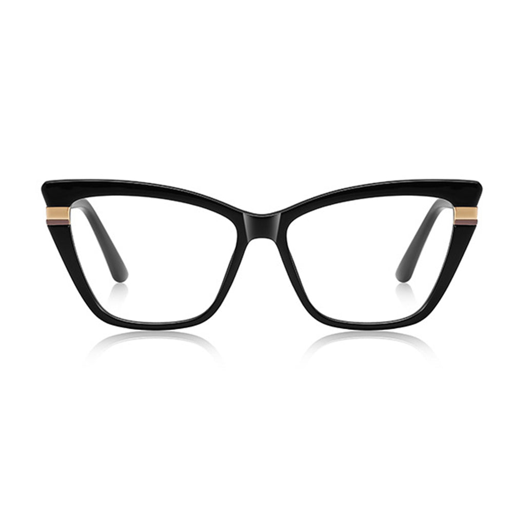 Lunettes d'ordinateur pour femmes Techsuit 2271, Anti-Lumière Bleue, Noires