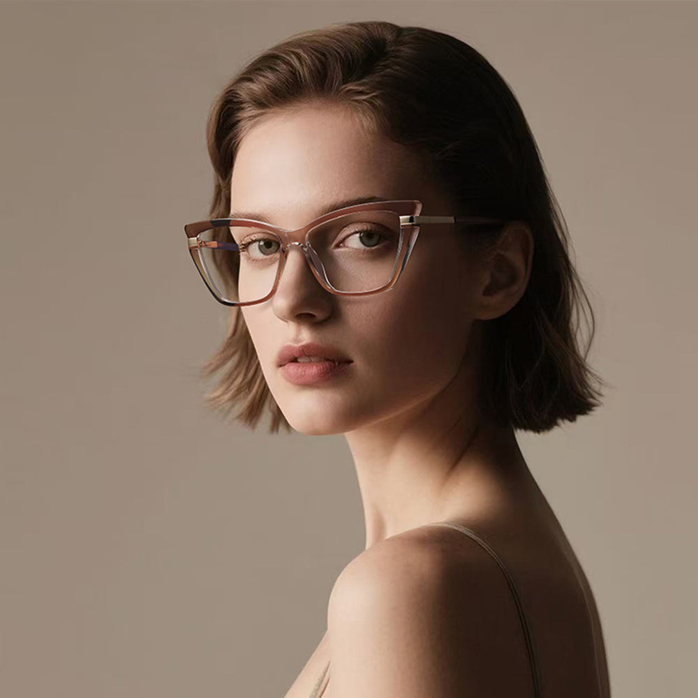 Lunettes d'ordinateur pour femmes Techsuit 2271, Anti-Lumière Bleue, Noires