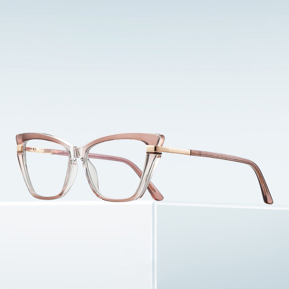 Lunettes d'ordinateur pour femmes Techsuit 2271, Anti-Lumière Bleue, Noires