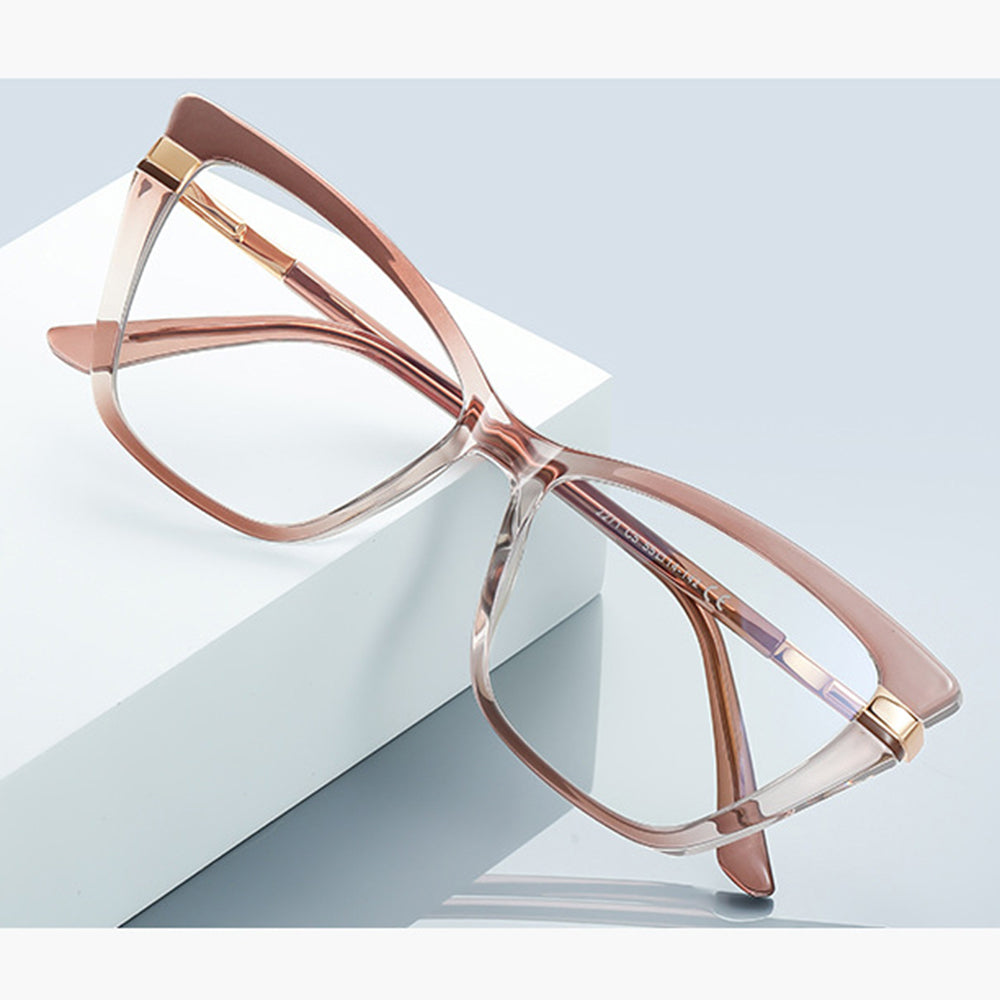Lunettes d'ordinateur pour femmes Techsuit 2271, Anti-Lumière Bleue, Noires