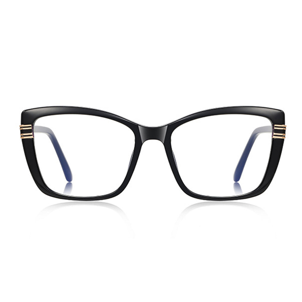 Lunettes d'ordinateur pour femmes Techsuit 2273, Anti-Lumière Bleue, Noires