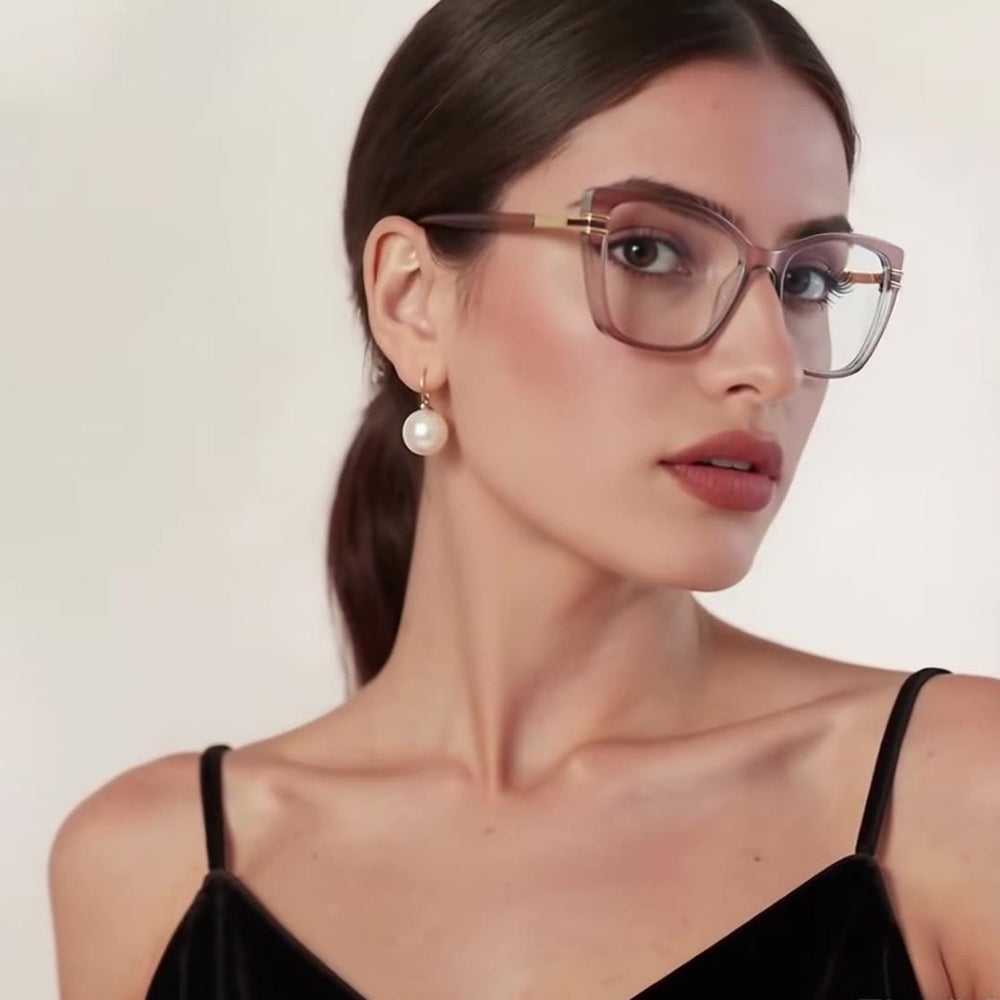 Lunettes d'ordinateur pour femmes Techsuit 2273, Anti-Lumière Bleue, Noires