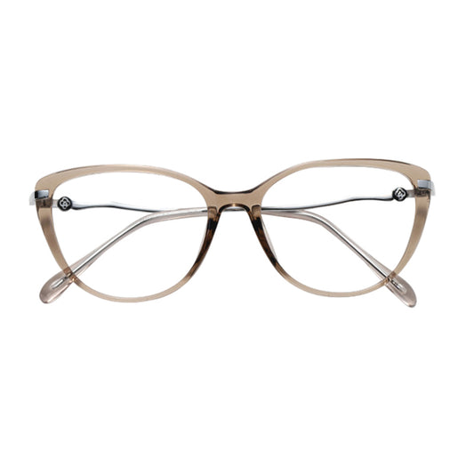 Lunettes d'ordinateur pour femmes Techsuit 86162, Anti-Lumière Bleue, Argent Beige