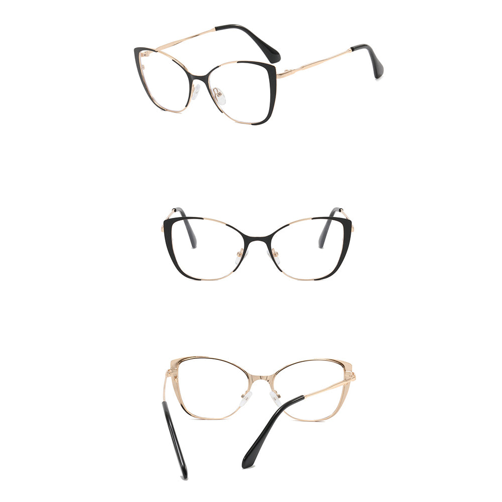 Damen Computerbrille Techsuit 8808, Anti-Blue Light, Schwarz
