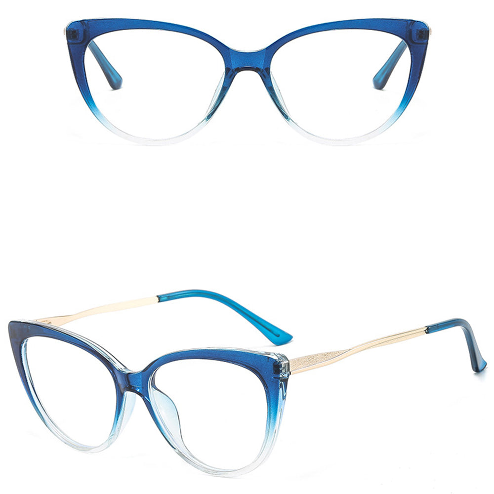Dames Computerbril Techsuit F5018-C8, Anti-Blauw Licht, Blauw