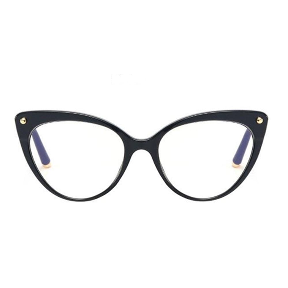 Techsuit Women's Computer Glasses F93308, Anti-Blue Light, Black
