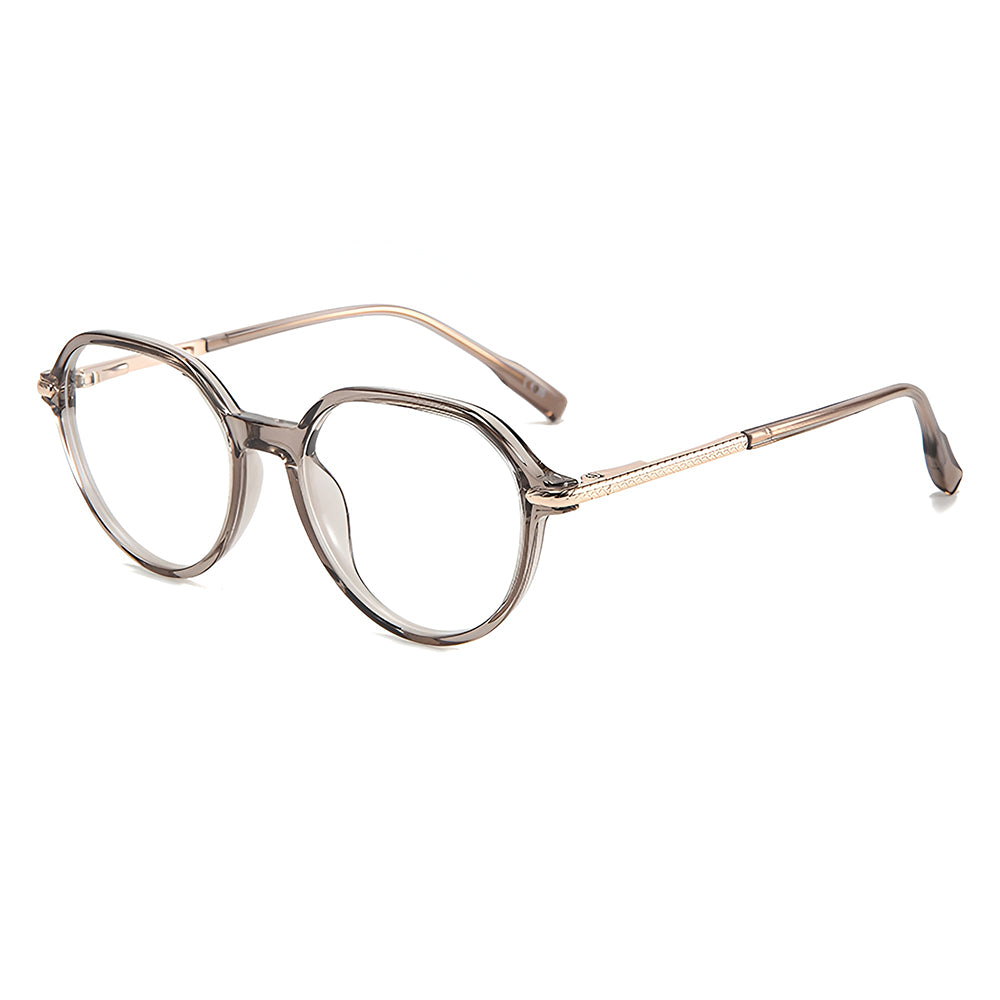 Lunettes d'ordinateur unisexes Techsuit TM1062, anti-lumière bleue, marron clair