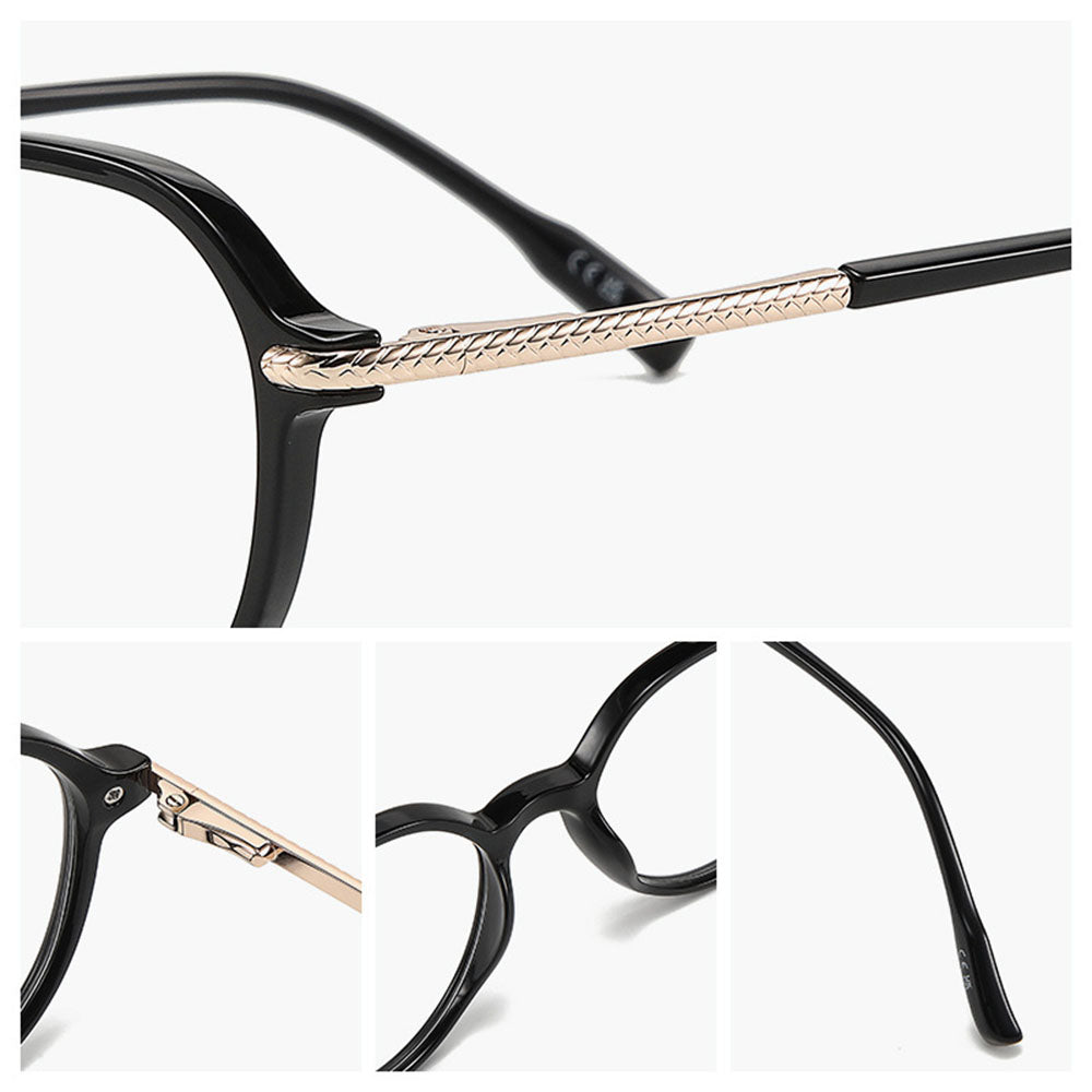 Lunettes d'ordinateur unisexes Techsuit TM1062, anti-lumière bleue, marron clair