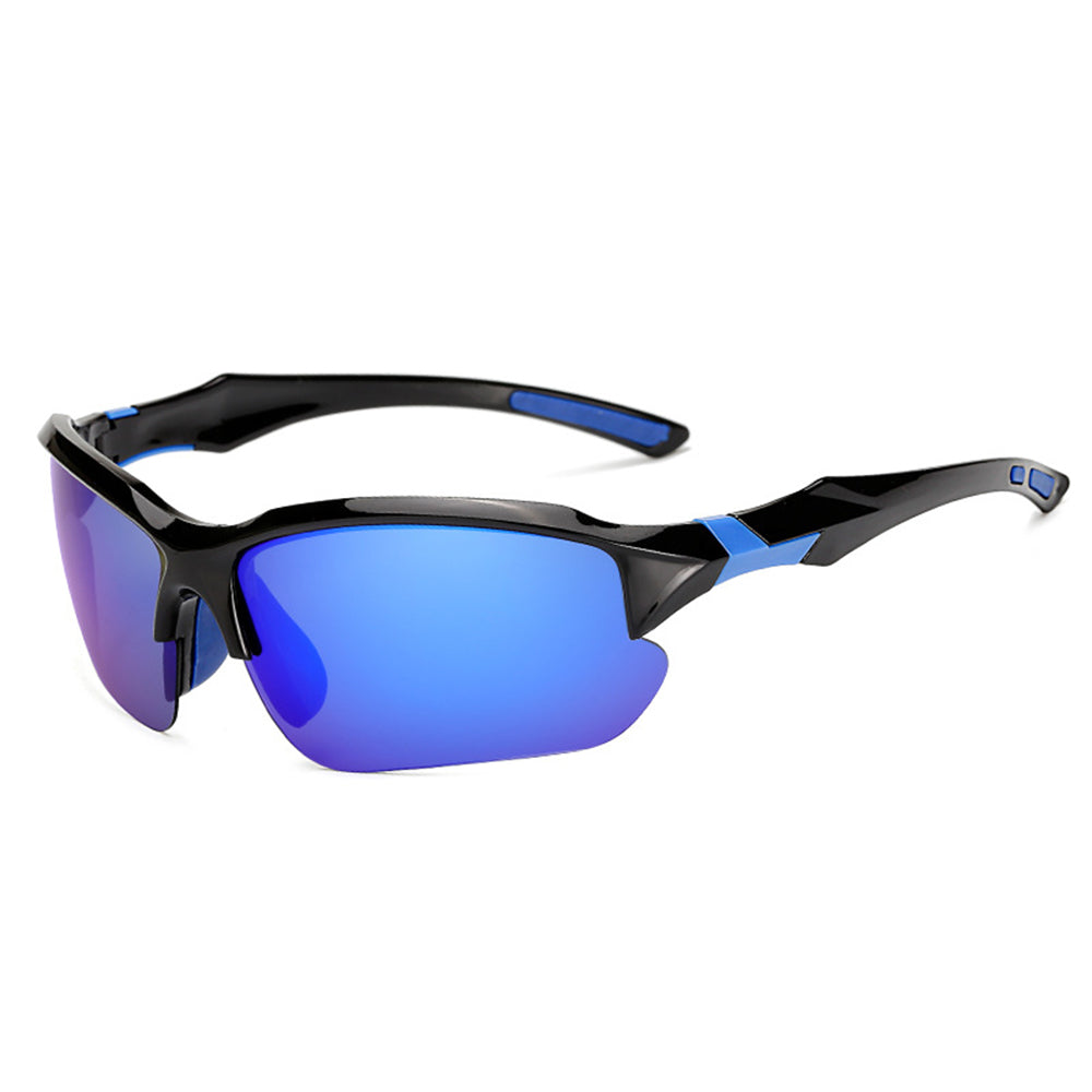 Unisex Fietsbril Techsuit 9301, UV-bescherming, Zwart Blauw