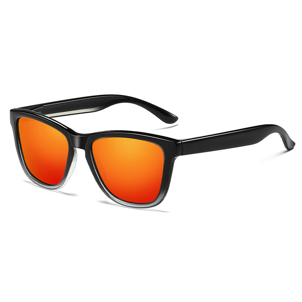 Herenzonnebril Techsuit 0717, Gepolariseerd, UV-bescherming, Zwart Rood