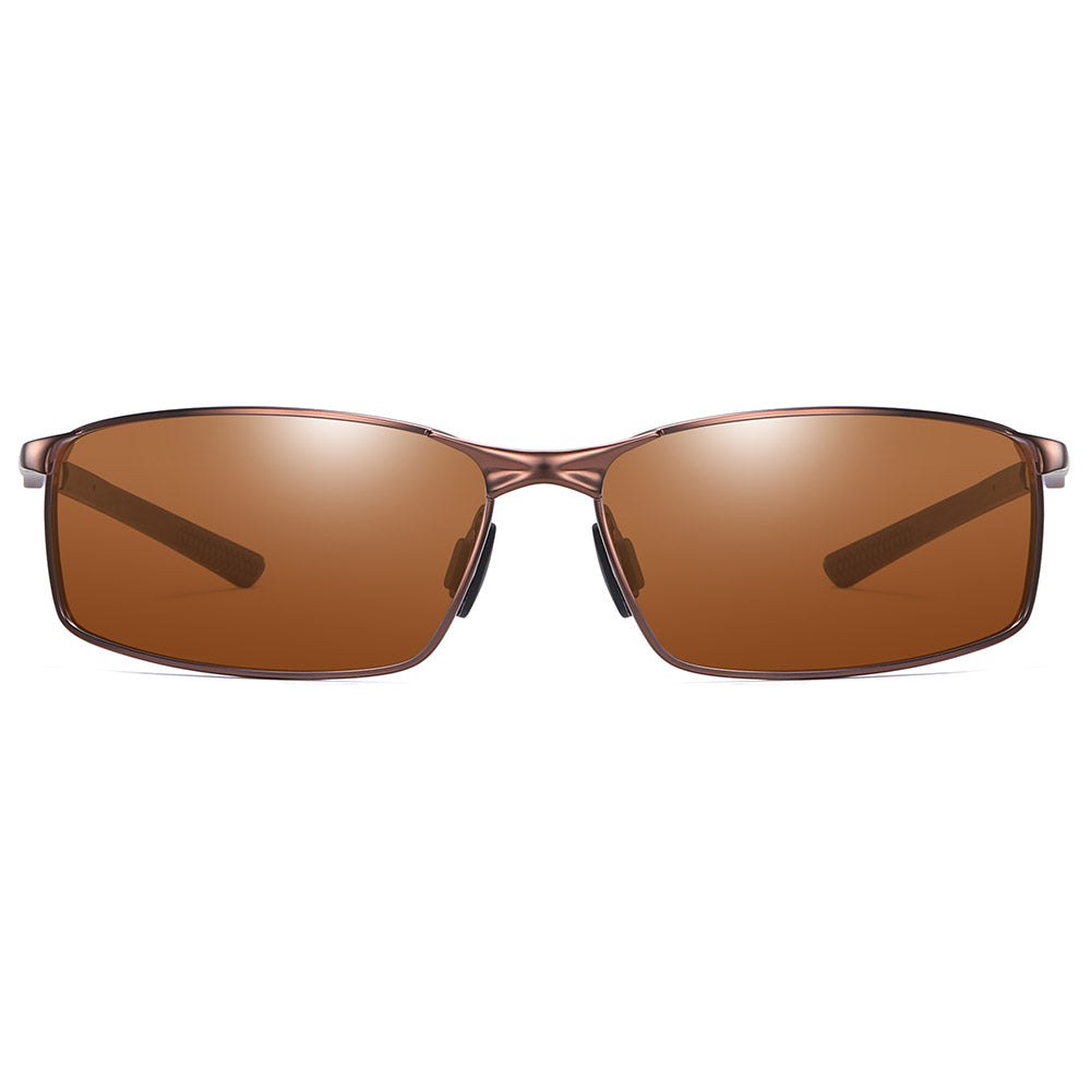 Herenzonnebril Techsuit 559, Gepolariseerd, UV-bescherming, Bruin