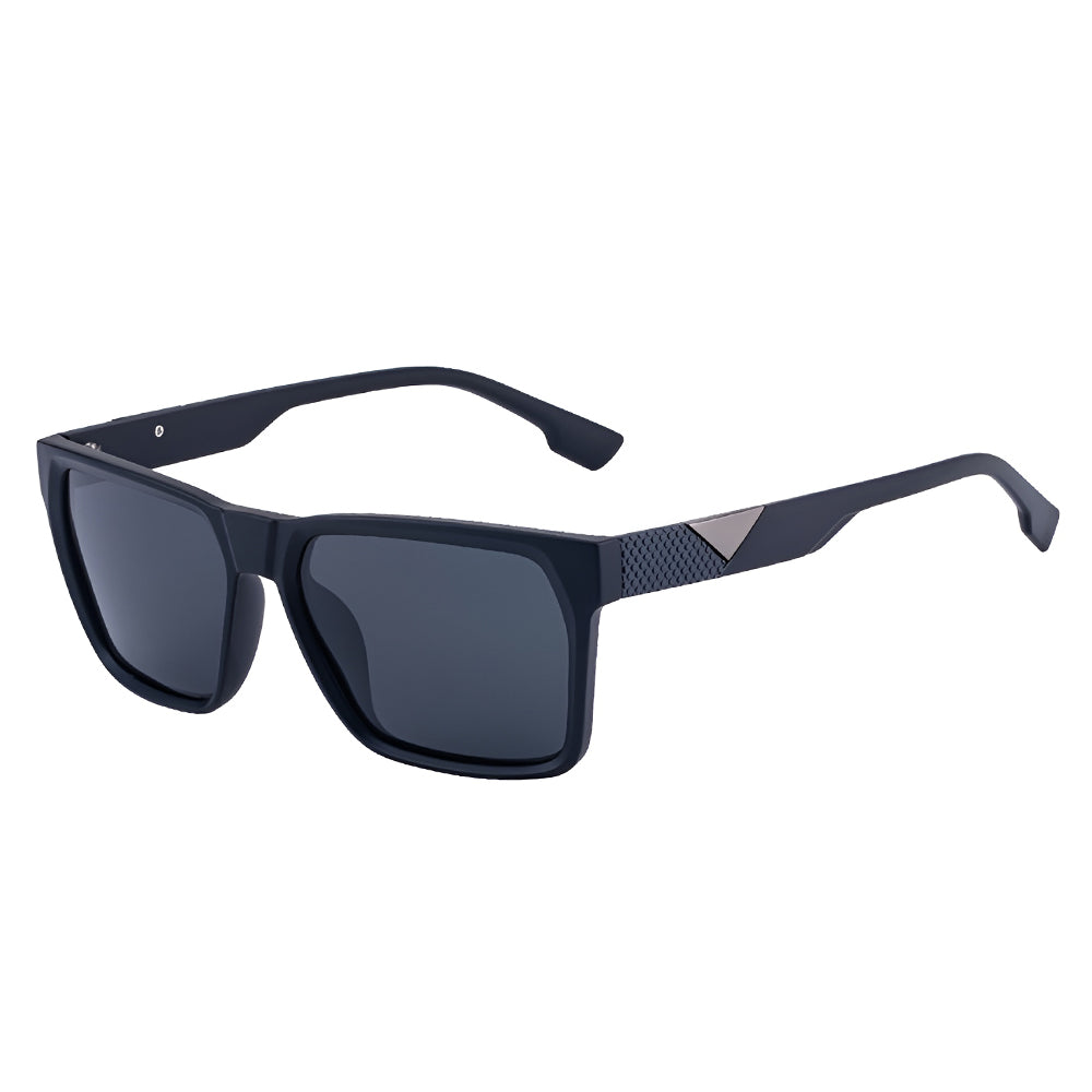 Herenzonnebril Techsuit 8500, Gepolariseerd, UV-bescherming, Zwart Grijs