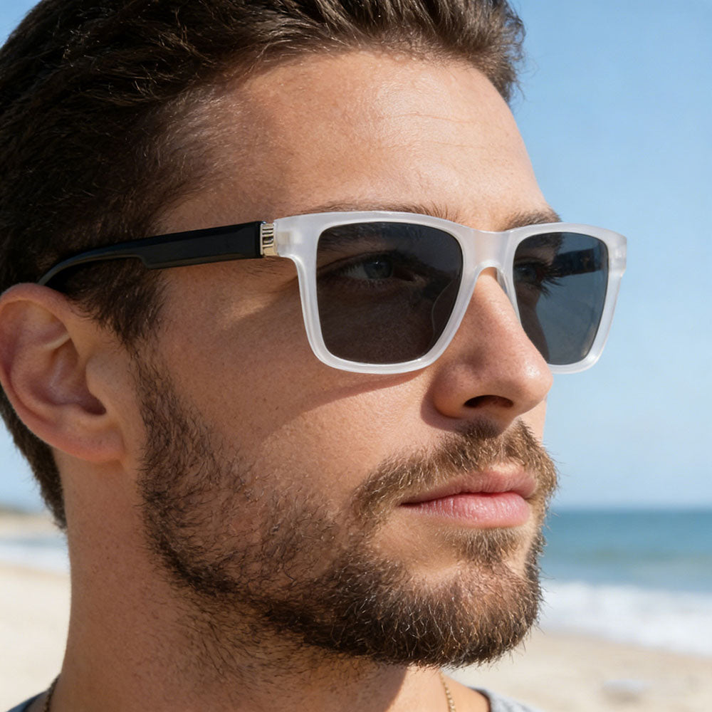 Herenzonnebril Techsuit 8506, Gepolariseerd, UV-bescherming, Mat Zwart