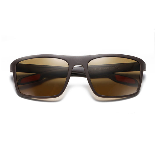 Herenzonnebril Techsuit TR90 (MM101), Gepolariseerd, UV-bescherming, Bruin