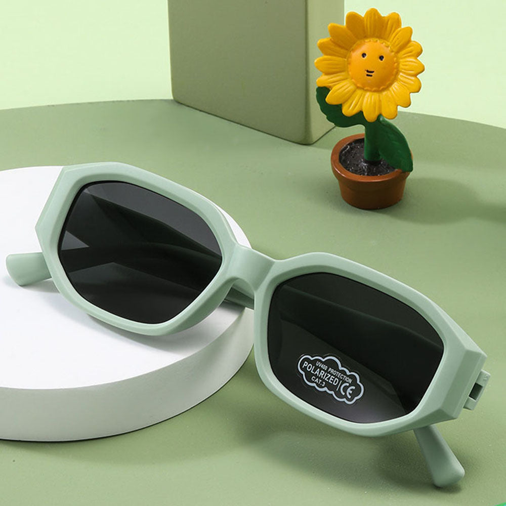 Techsuit 11153 Kinder Sonnenbrille, polarisiert, UV-Schutz, schwarz