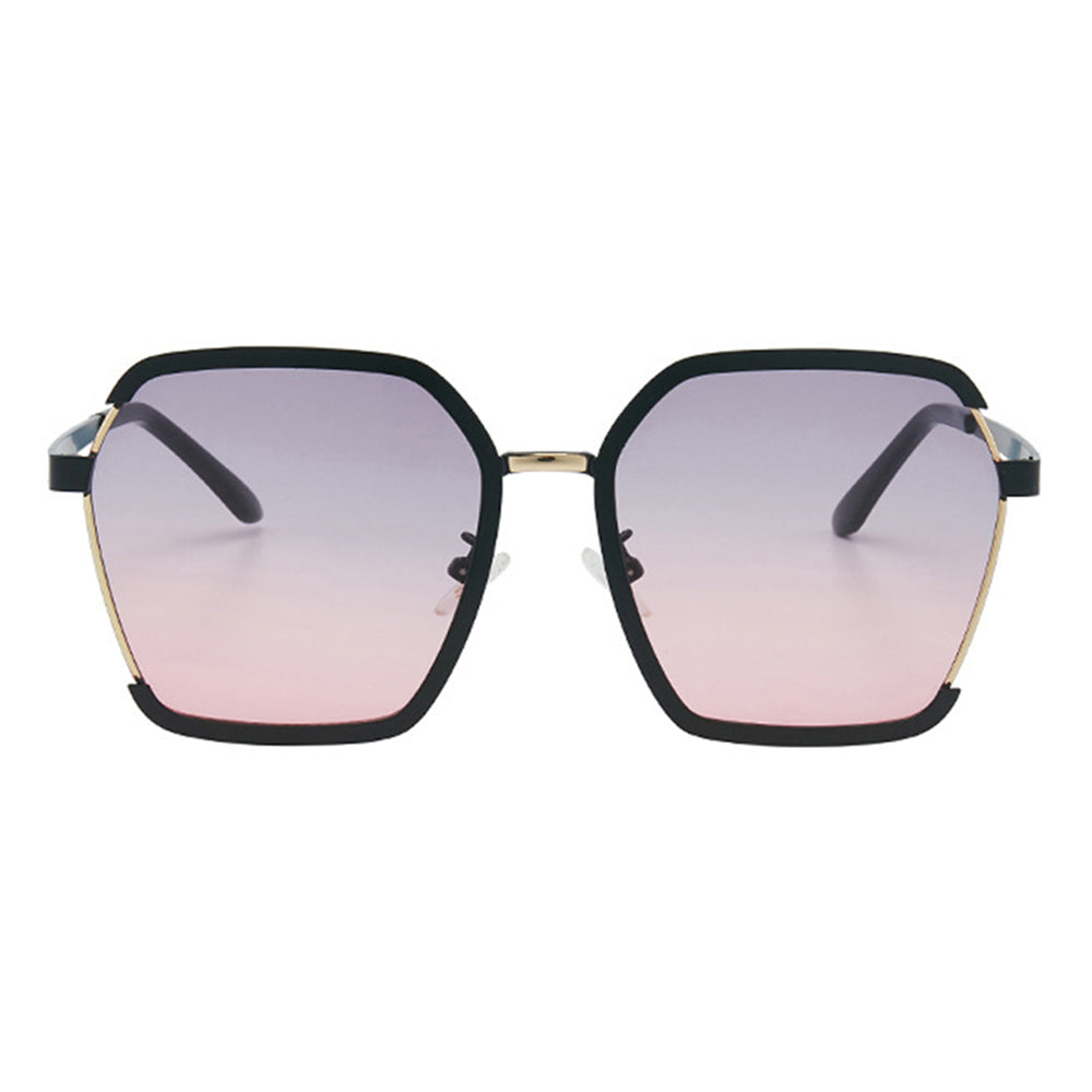 Dames Zonnebril Techsuit 191, Gepolariseerd, UV-bescherming, Zwart Grijs Roze